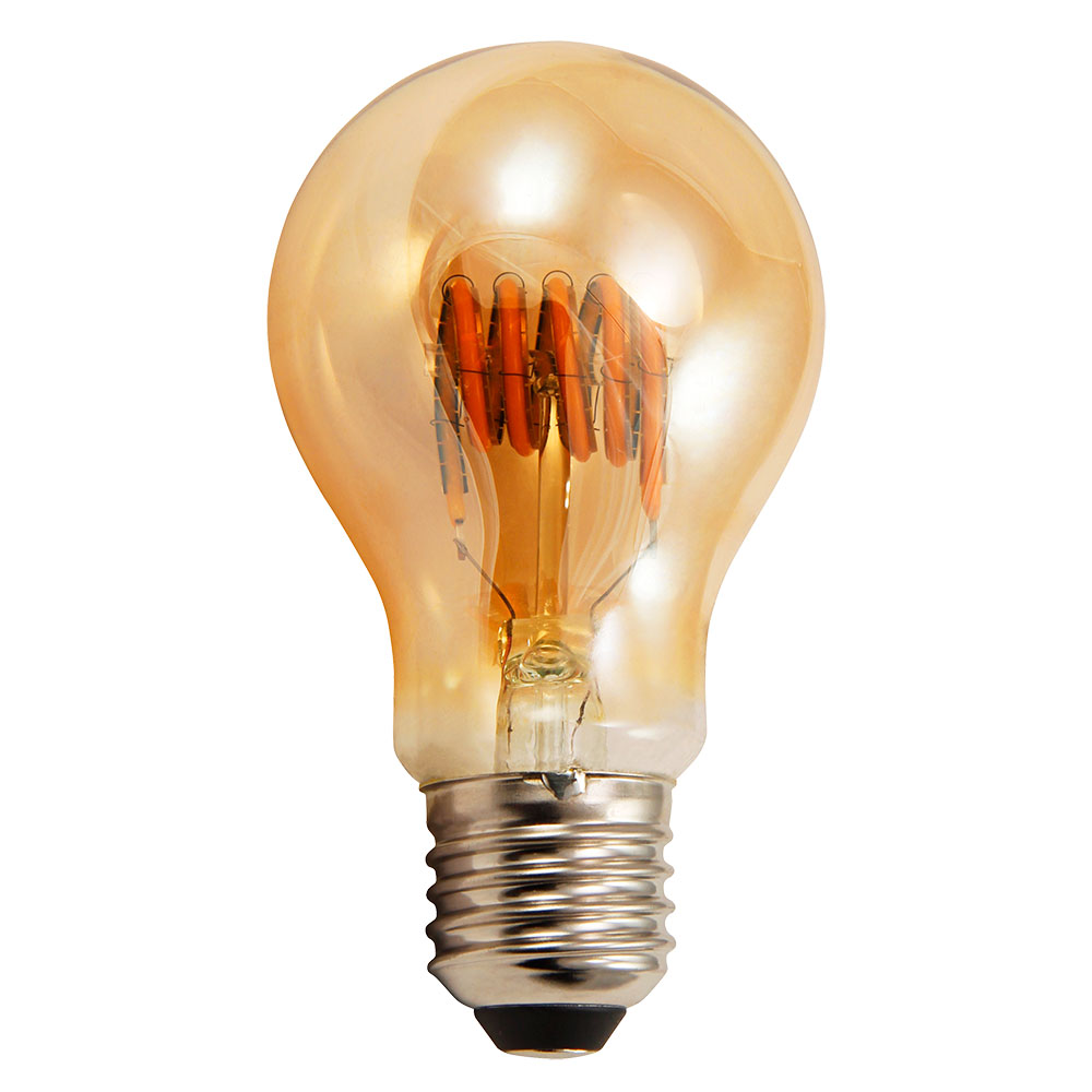 LED Vintage Leuchtmittel, 6 Watt, Glas, E27, warmweiß, DxH 6x11 cm von ETT