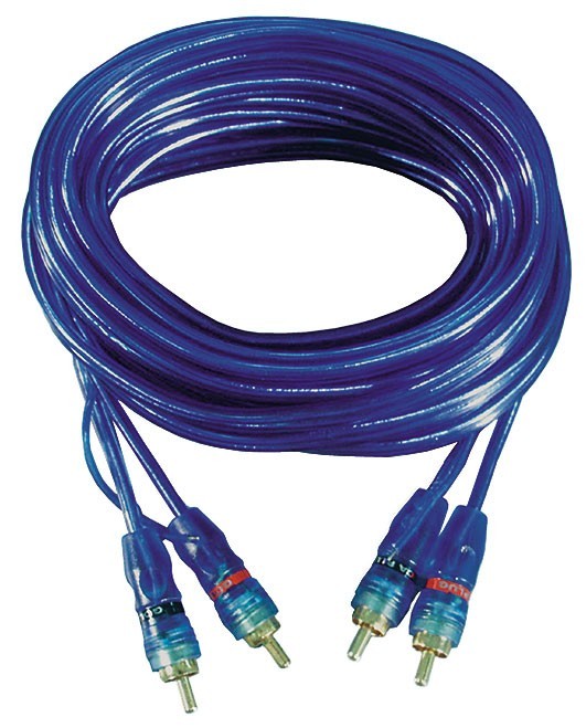 cinchkabel Blue RCA 5m blau-transparent Stereo 142062 von ETT