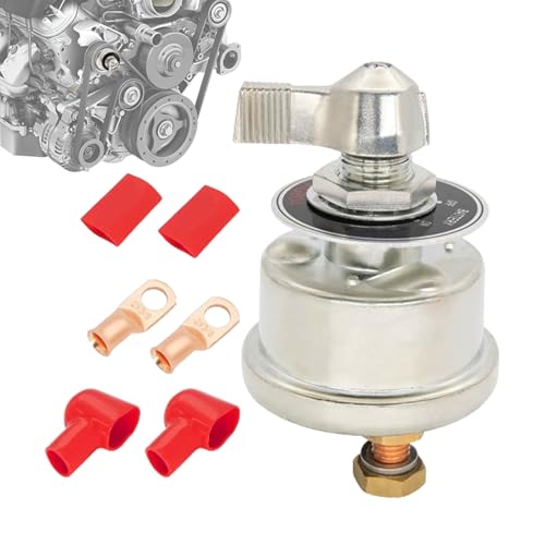 ETUCYNG Batterie-Isolator Einschalten für Auto, Auto Akku trennen Sie ein Einschalten - Hochstrombatterie -Isolator Cut -Taste 300A - Hochleistungshitze schrumpfen, terminaler Isolator für Marine Boat ETUCYNG Batterie-Isolator Einschalten für Auto, Auto Akku trennen Sie ein Einschalten - Hochstrombatterie -Isolator Cut -Taste 300A - Hochleistungshitze schrumpfen, terminaler Isolator für Marine Boat von ETUCYNG