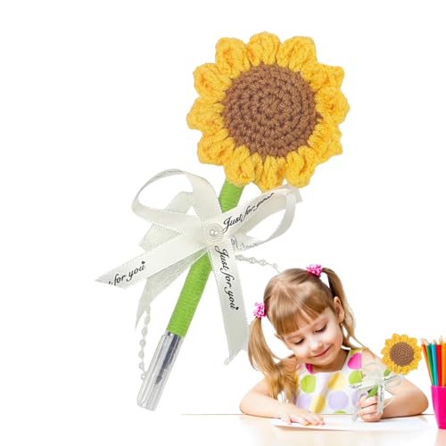 ETUCYNG Blumen-Gelstifte, künstliche Sonnenblumenstifte, rutschfeste Gel-Tinte, Schreibwerkzeug, Häkelpflanzen, Dekoration, Schreibwaren für Mädchen, Lehrer, Frauen, Kinder ETUCYNG Blumen-Gelstifte, künstliche Sonnenblumenstifte, rutschfeste Gel-Tinte, Schreibwerkzeug, Häkelpflanzen, Dekoration, Schreibwaren für Mädchen, Lehrer, Frauen, Kinder von ETUCYNG