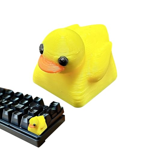 ETUCYNG Harz Ente Tastatur Tastenkappen, Schöne Gelbe Enten Tastenkappe, Kleine Gelbe Ente Achse Mechanische Tastatur Tastenkappe, Für Angenehm Zu Berührende Tastatur Tastenkappe Ersatz ETUCYNG Harz Ente Tastatur Tastenkappen, Schöne Gelbe Enten Tastenkappe, Kleine Gelbe Ente Achse Mechanische Tastatur Tastenkappe, Für Angenehm Zu Berührende Tastatur Tastenkappe Ersatz von ETUCYNG