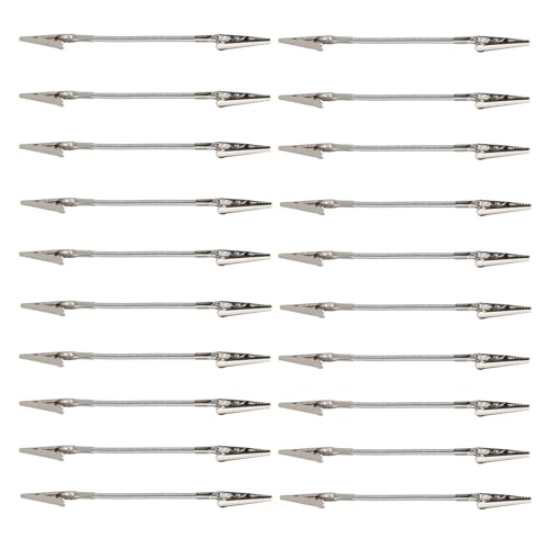 ETUCYNG Krokodilklemme aus Metall, Metalldraht, für Bilder, Memo-Notizen, 20 x lange Schlauchklemmen, flexible Klemme, Notizhalter für Hochzeitskarten, Fotos, Bilder, Präsentation und Organisation ETUCYNG Krokodilklemme aus Metall, Metalldraht, für Bilder, Memo-Notizen, 20 x lange Schlauchklemmen, flexible Klemme, Notizhalter für Hochzeitskarten, Fotos, Bilder, Präsentation und Organisation von ETUCYNG