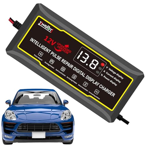 ETUCYNG Motorradbatterieladegerät, intelligentes Erhaltungsladegerät für Autobatterie - 12V Smart Erhaltungsladegerät für Wohnmobil-Motorräder - Aufsitzmäher Blei-Säure-Batterie-Ladegerät ETUCYNG Motorradbatterieladegerät, intelligentes Erhaltungsladegerät für Autobatterie - 12V Smart Erhaltungsladegerät für Wohnmobil-Motorräder - Aufsitzmäher Blei-Säure-Batterie-Ladegerät von ETUCYNG