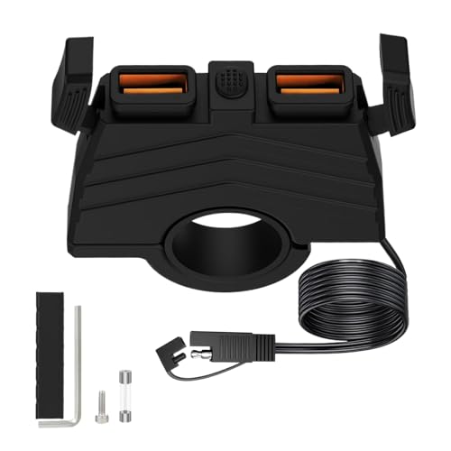 ETUCYNG Telefonladegerät für Motorrad, Motorrad USB -Anschluss | Motorrad -Handy -Ladegerät,Wasserdichtes Adapter schnelles Laden 3.0 für elektronische Hundeleitungslösung von ETUCYNG