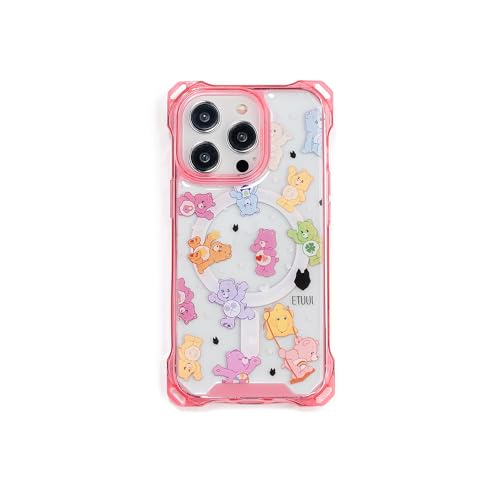 ETUUI Clear Case Bear Motiv Hülle mit Ösen iPhone 13 Mini | hochwertige Schutzhülle, Rundumschutz Handyhülle von ETUUI