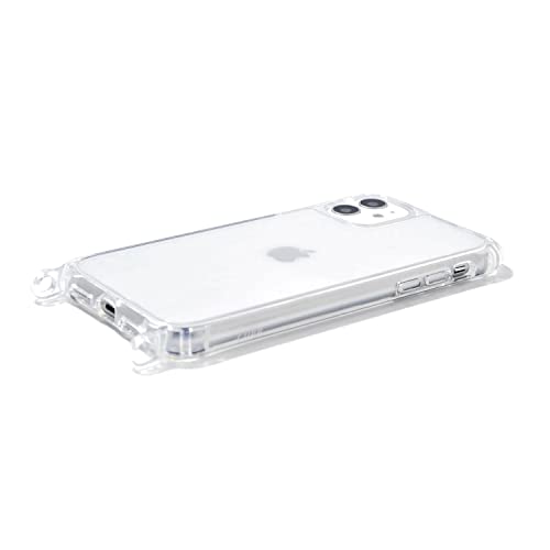 ETUUI Clear Case mit Ösen iPhone 12 12 pro - transparente Schutzhülle, durchsichtiger Rundumschutz Handyhülle für Dein Smartphone von ETUUI