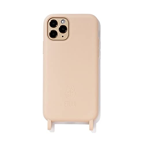 ETUUI Silk Hook Hülle Samsung Galaxy S22 Ultra in beige - hochwertige Schutzhülle, Rundumschutz Handyhülle für Smartphone von ETUUI