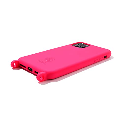 ETUUI Silk Hook Hülle iPhone 15 Flamingo [kompatibel mit MagSafe] - hochwertige Schutzhülle, Rundumschutz Handyhülle von ETUUI