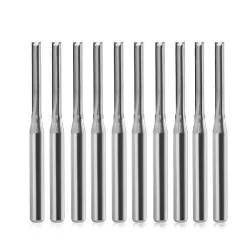 Schaftfräser,CNC fräser,fräser für oberfräse,2 Flöten Gerade Fräser ,fräser 3.175mm 1/8"schaft,2mm Schnittdurchmesser,15mm Schnittlänge CNC Fräser für Dichteplatte, Massivholz, Sperrholz Schaftfräser,CNC fräser,fräser für oberfräse,2 Flöten Gerade Fräser ,fräser 3.175mm 1/8"schaft,2mm Schnittdurchmesser,15mm Schnittlänge CNC Fräser für Dichteplatte, Massivholz, Sperrholz von HOZLY