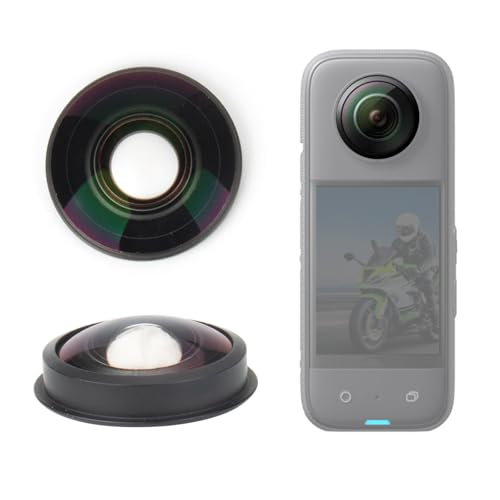 EUGOOCX Ersatz-Objektiv für Insta360 X4 Action-Kamera-Objektiv-Reparaturteil (Version 2 – mit Rand) von EUGOOCX