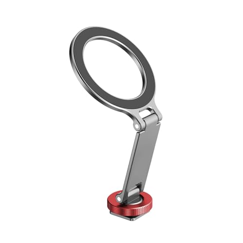 EUGOOCX Magnetische Kaltschuh-Smartphone-Handyhalterung für Auto Magnet, faltbare Halterung, 6,35 mm Gewinde, Stativ-Selfie-Stick-Adapter, kompatibel mit Magsafe Handyhülle von EUGOOCX