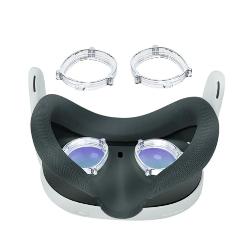 EUGOOCX VR Magnetischer Brillenrahmen für Meta Quest 3, kratzfester VR-Objektivschutz, Abstandhalter, VR-Headset-Zubehör von EUGOOCX