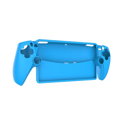 EUGOOCX Vollschutz Silikonhülle für PS Portal Remote Play Konsole, Anti-Scratch Anti-Schock Soft Skin Cover Gaming Controller Zubehör (Blau) von EUGOOCX
