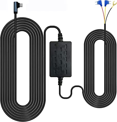 EUKI Dash Cam Hardwire Kit, Acc Hartdraht Auto Kamera Ladegerät Kabel Kit 12V- 24V zu 5V Auto Dash Kamera Ladegerät Netzkabel mit Batterie Drain Protection von EUKI