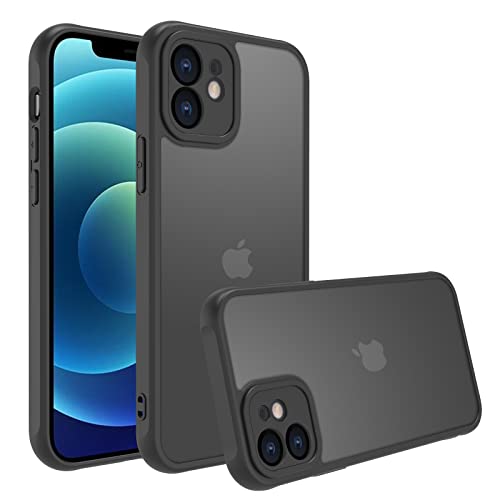 EUMADOVE für iPhone 12 Hülle Stoßfest Militärstandard FallSchutz Handyhülle, Mattierte Durchscheinende Rückseite Schutzhülle, Anti-Fingerabdruck Schwarz EUMADOVE für iPhone 12 Hülle Stoßfest Militärstandard FallSchutz Handyhülle, Mattierte Durchscheinende Rückseite Schutzhülle, Anti-Fingerabdruck Schwarz von EUMADOVE