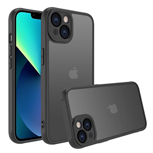EUMADOVE für iPhone 13 Hülle Stoßfest Militärstandard FallSchutz Handyhülle, Mattierte Durchscheinende Rückseite Schutzhülle, Anti-Fingerabdruck Schwarz EUMADOVE für iPhone 13 Hülle Stoßfest Militärstandard FallSchutz Handyhülle, Mattierte Durchscheinende Rückseite Schutzhülle, Anti-Fingerabdruck Schwarz von EUMADOVE