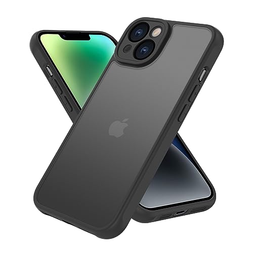 EUMADOVE für iPhone 14 Hülle Stoßfest Militärstandard FallSchutz Handyhülle, Mattierte Durchscheinende Rückseite Schutzhülle, Anti-Fingerabdruck Schwarz EUMADOVE für iPhone 14 Hülle Stoßfest Militärstandard FallSchutz Handyhülle, Mattierte Durchscheinende Rückseite Schutzhülle, Anti-Fingerabdruck Schwarz von EUMADOVE