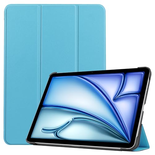 Hybrid-Schutzhülle für iPad 24,6 cm (9,7 Zoll), iPad 6. / 5. Generation 2018, 2017, stoßfest, Standfunktion, mit weicher TPU-Rückseite, Himmelblau, iPad 9,7 2018/2017 von EUMADOVE