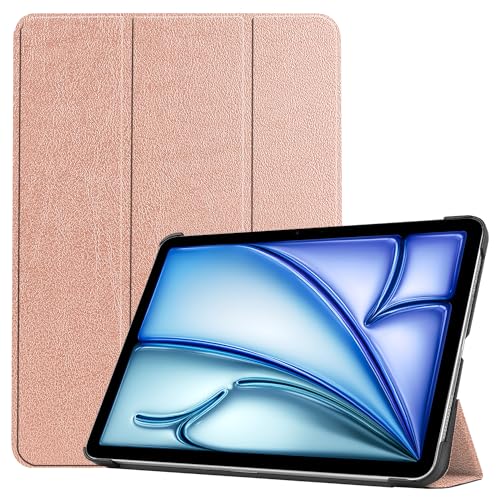 Hybrid-Schutzhülle für iPad 24,6 cm (9,7 Zoll), iPad 6. / 5. Generation 2018, 2017, stoßfest, Standfunktion, mit weicher TPU-Rückseite, Roségold, iPad 9,7 2018/2017 von EUMADOVE