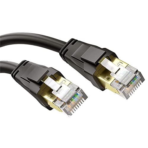 Ethernet Cat 6, professionelles LAN, RJ45-Anschluss in Gold, schnelles Internet und schnelles LAN, professionelles LAN ohne Unterbrechung, Internet und Ethernet (Size : 10m) von EUNOGO
