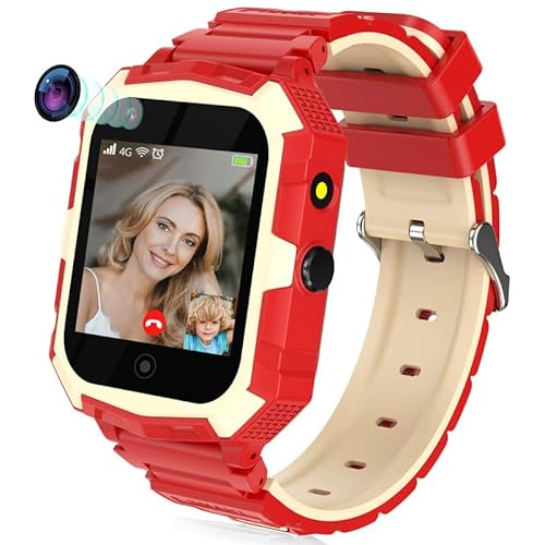 EURHOWING 4G Kinder Smartwatch mit GPS Telefon Uhr, IP67 Wasserdicht Smart Watch Kinder mit WLAN Videoanruf Kamera SOS, Schrittzähler, Weihnachten Geburtstag Geschenke für Kinder Jungen Mädchen von EURHOWING