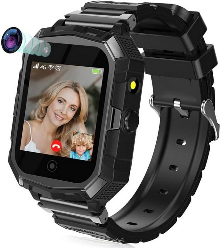 EURHOWING Smartwatch (1,4 Zoll, SIM Karte), Telefon Uhr mit GPS-Tracker für Kinder, WLAN Video Telefonanruf, SOS von EURHOWING