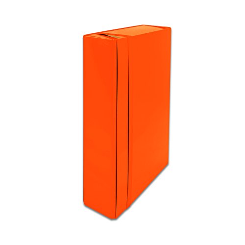 Euro-cart Cpiri08Elpar Projektordner, mit Gummiband, Orange, Format B.25 x H.35 x Rücken 8 cm von Euro-Cart