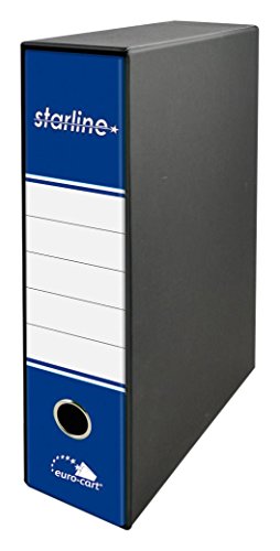 euro-cart rlp8blu Ordner mit Hebelmechanik Formato b. 28,5 x h. 34,3 x dorso 8 cm blau von EURO-CART