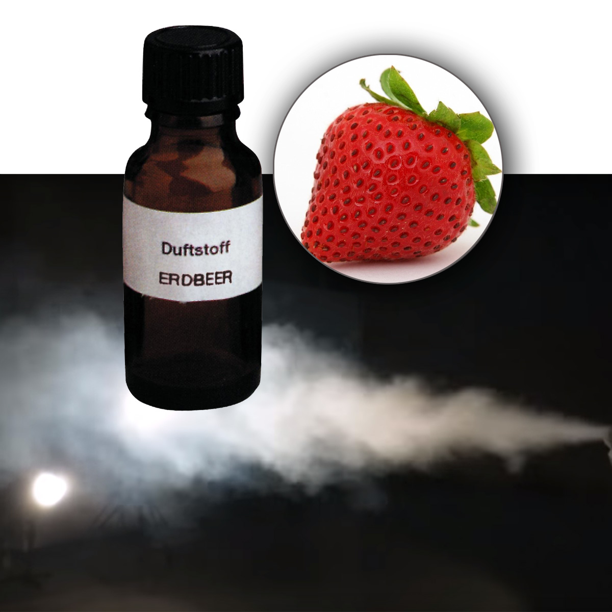 Duftstoff für Nebelfluid ERDBEERE - 20ml Flasche Duftstoff für Nebelfluid ERDBEERE - 20ml Flasche von EUROLITE