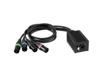 Eurolite DNK-1 DMX Kabel [1x RJ45 Anschluss - 4x XLR Stecker 3-polig] von EUROLITE