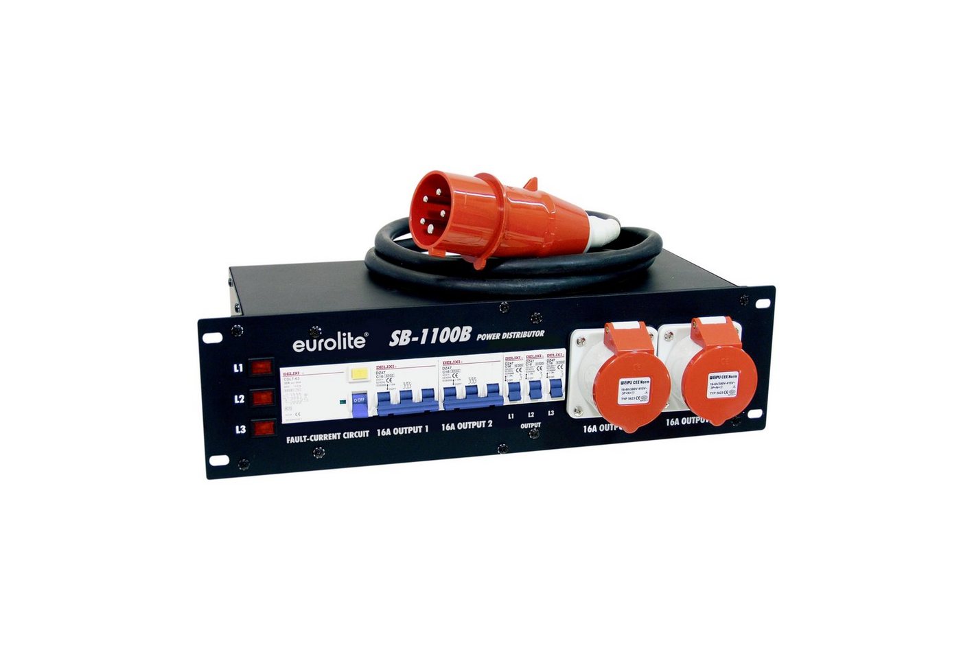 EUROLITE Stromverteiler, SB-1100B Stromverteiler - Stromunterverteiler von EUROLITE