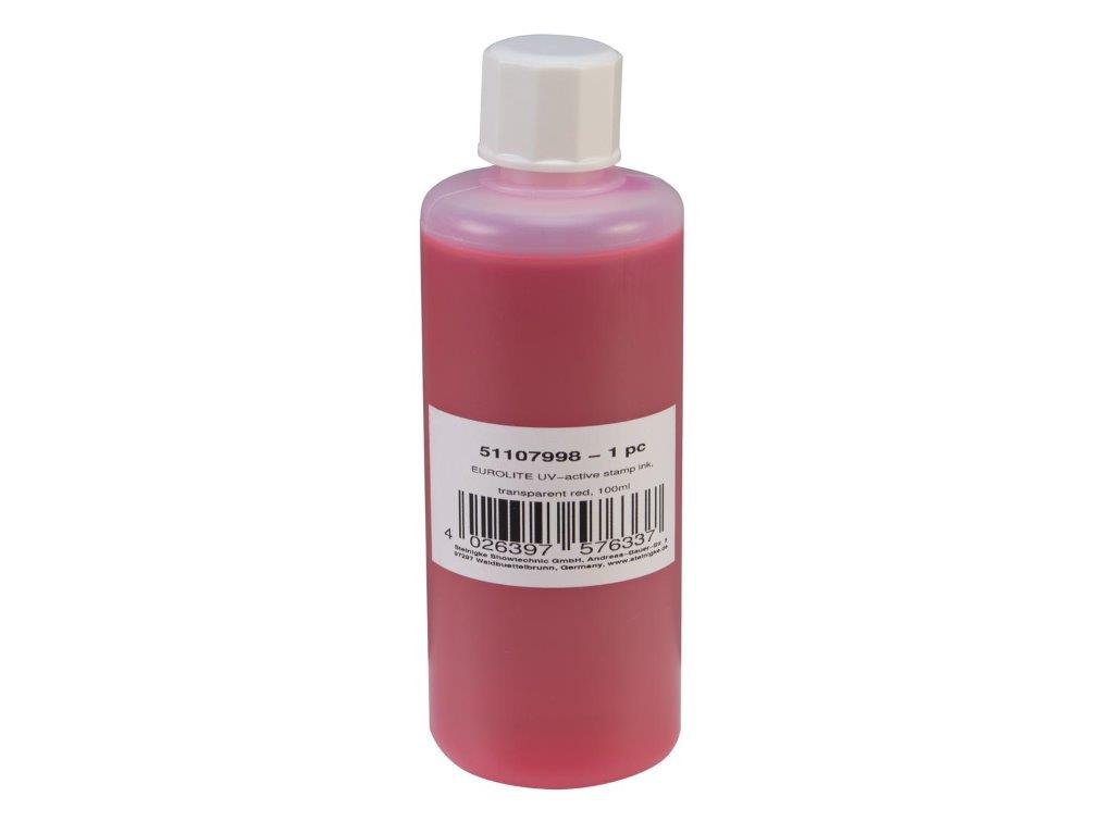 UV -aktive Stempelfarbe - transparent rot - 100ml UV -aktive Stempelfarbe - transparent rot - 100ml von EUROLITE