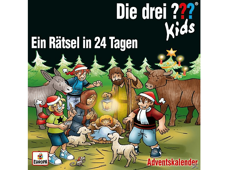 Die Drei ??? Kids - Adventskalender-Ein Rätsel in 24 Tagen (CD) von EUROPA/SON