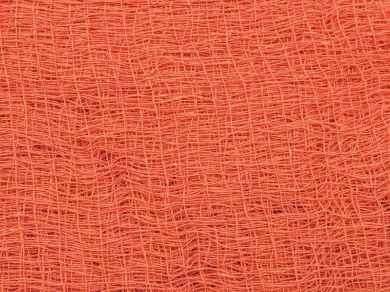 Dekogewebe, grobmaschig, orange, 76x500cm - Ideale Grunddeko - Baumwolle von EUROPALMS