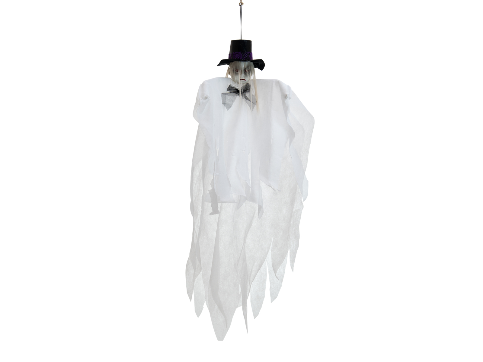Halloween Figur - weiße Geisterpuppe - 70cm - formbar - zum Aufhängen von EUROPALMS