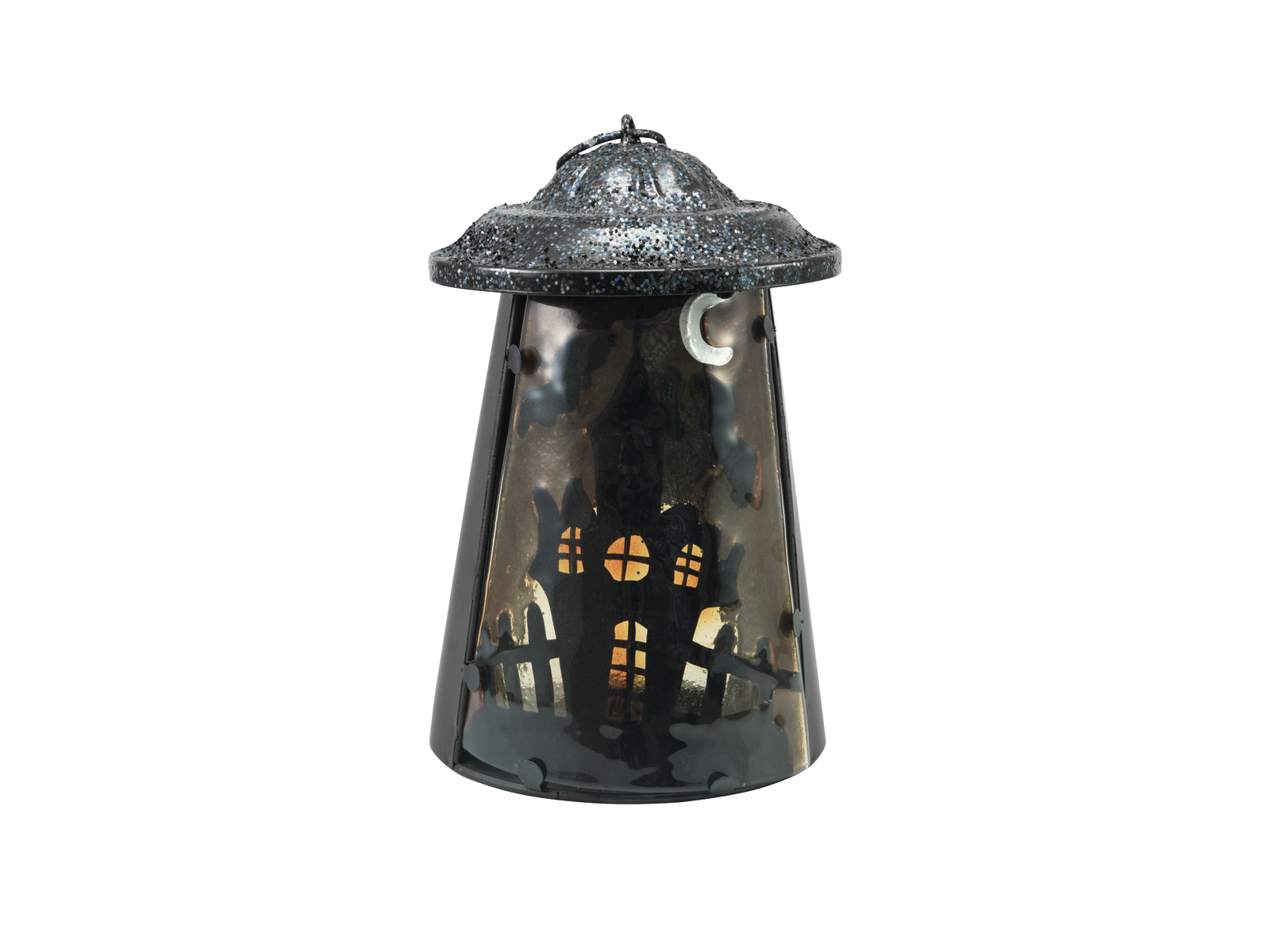 Laterne Spukschloss - Metalllaterne mit Glasscheibe - H: 23cm - für große Teelichter oder LED Kerzen Laterne Spukschloss - Metalllaterne mit Glasscheibe - H: 23cm - für große Teelichter oder LED Kerzen von EUROPALMS