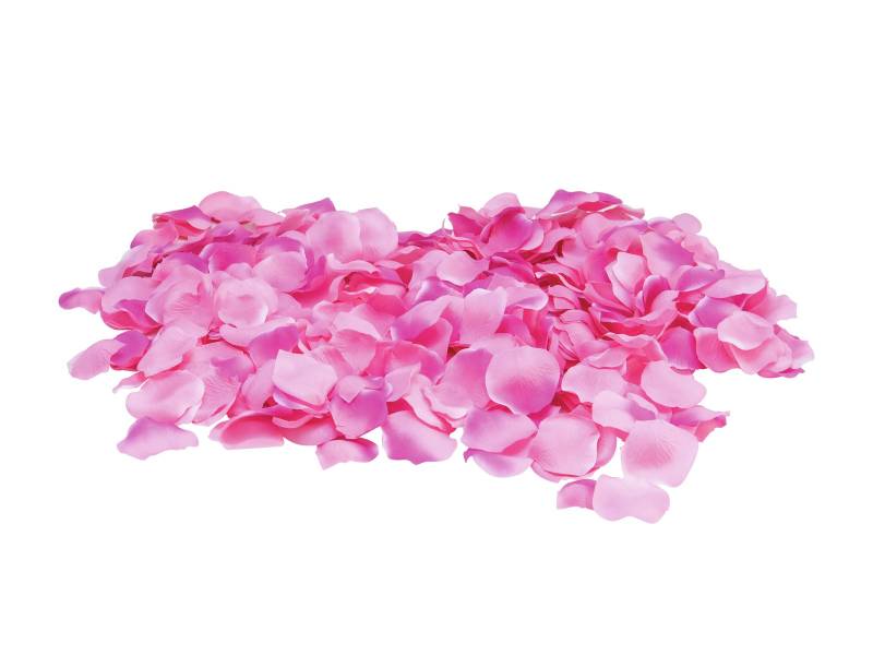 Rosenblätter - Stoff - H: 8cm - rosa - 500 Stück von EUROPALMS