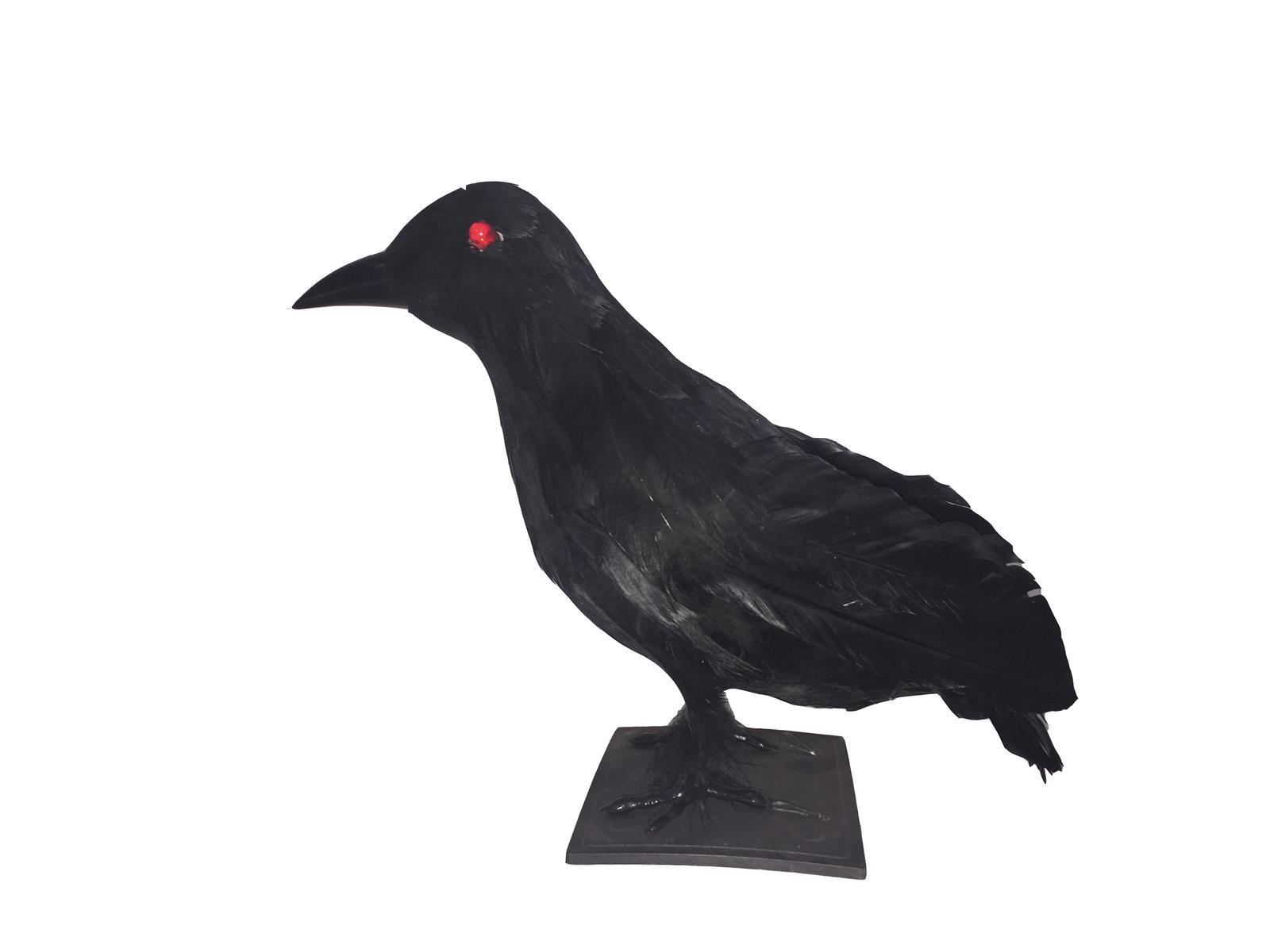 Schwarzer Rabe mit rot blinkenden Augen - Halloween Dekorations Figur - 30x11x23cm - Inkl. Batterien Schwarzer Rabe mit rot blinkenden Augen - Halloween Dekorations Figur - 30x11x23cm - Inkl. Batterien von EUROPALMS