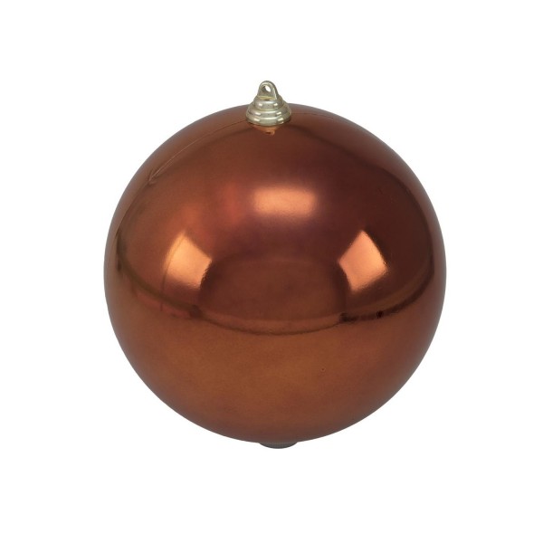 XL Dekokugel 20cm - Baumkugel - kupfer glänzend - Innen&Außen - rob... von EUROPALMS