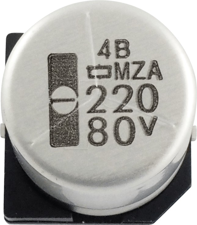 ECC ZA100681MHA - SMD-Elko, 680µF, 10V, 105°C, 2000h von EUROPE CHEMI-CON