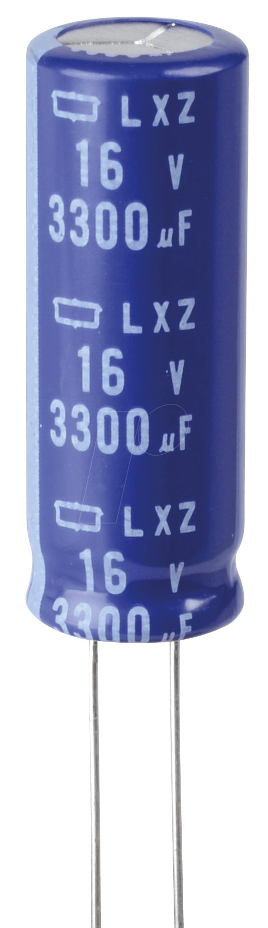 RAD LXZ 16/3K3 - ELKO, 3300µF, 16V, 105°C von EUROPE CHEMI-CON