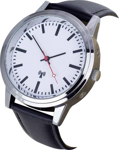 EUROTIME Funk Armbanduhr 62528 (Ø x H) 40mm x 11mm Edelstahl Gehäusematerial=Metall Material (Armb von EUROTIME