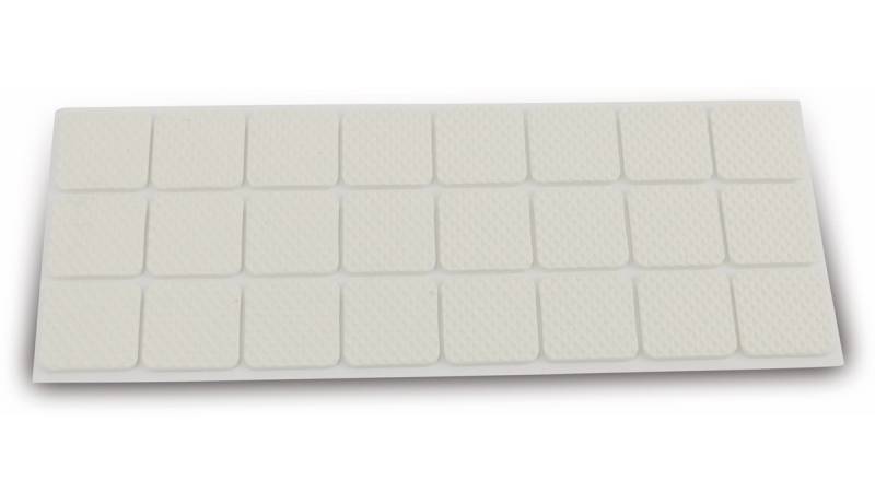 EUROTOOLS Möbelgleiter 342-NBFR, EVA, 28x28 mm, 24 Stück von EUROTOOLS