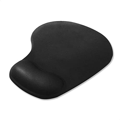 Mauspad | ergonomisches Mauspad mit Handgelenk-Unterstützung | Mauspad mit Handauflage | zartes Mauspad mit Handgelenkauflage | EUROXANTY Computerzubehör | Schwarz von EUROXANTY