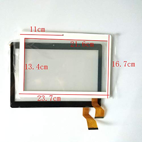 EUTOPING ® Schwarz Farbe 10.1 Zoll GT10JTY131 V4.0 Camera Hole 11cm Touchscreen - digitizer Alternative für tablette von EUTOPING