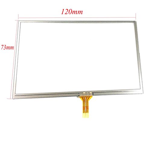 EUTOPING ® Transparente Farbe 5 Zoll Touchscreen - digitizer Alternative für Garmin nuvi 1450 1450T 1450TV GPS von EUTOPING