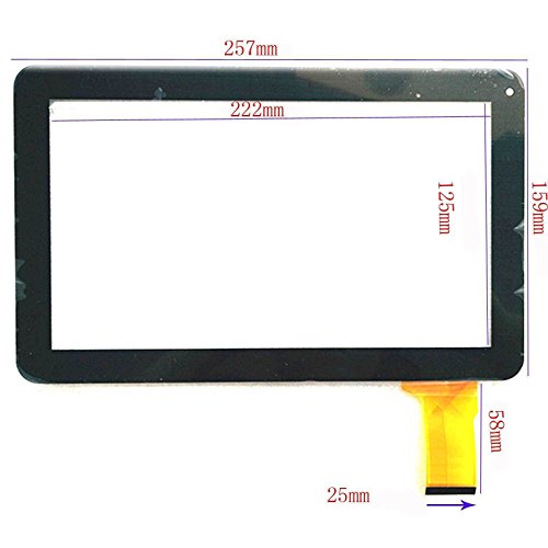 EUTOPING ® Weiße Farbe 10.1 Zoll Touchscreen - digitizer Alternative für 10.1" Denver taq-10123 von EUTOPING