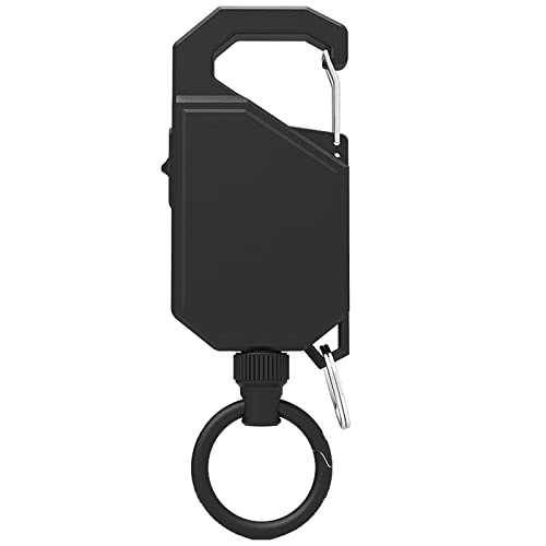 100 cm multifunktionale Rolle, einziehbare Schlüsselanhängertasche, Ausweishalter, Schlüsselanhänger, leicht zu ziehendes Nylonseil von EUYueli