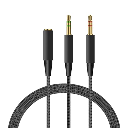 2-in-1-Headset-Kabel für Cloud-Mix-Kopfhörer, 3,5 mm Stecker auf Buchse, OFC-Kupferdrahtstecker und Verwendung 2-in-1-Headset-Kabel für Cloud-Mix-Kopfhörer, 3,5 mm Stecker auf Buchse, OFC-Kupferdrahtstecker und Verwendung von EUYueli