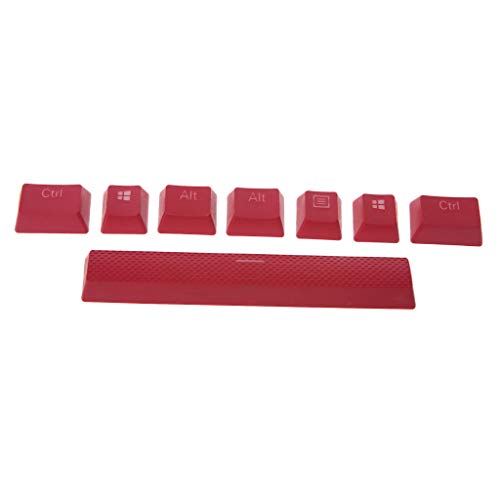 6,5U PBT Space Tastatur-Tastenkappe, Farbstoff-Sublimationstaste, kompatibel für mechanische Strafe-Tastatur (4 Farben) von EUYueli